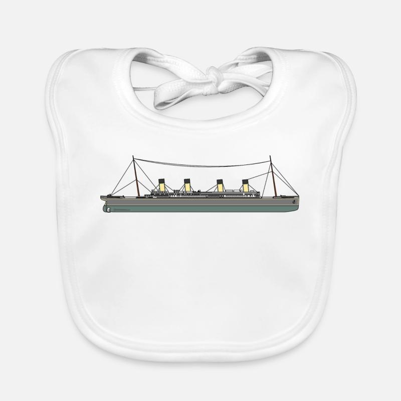 Titanic Schiff Baby Bio-Lätzchen