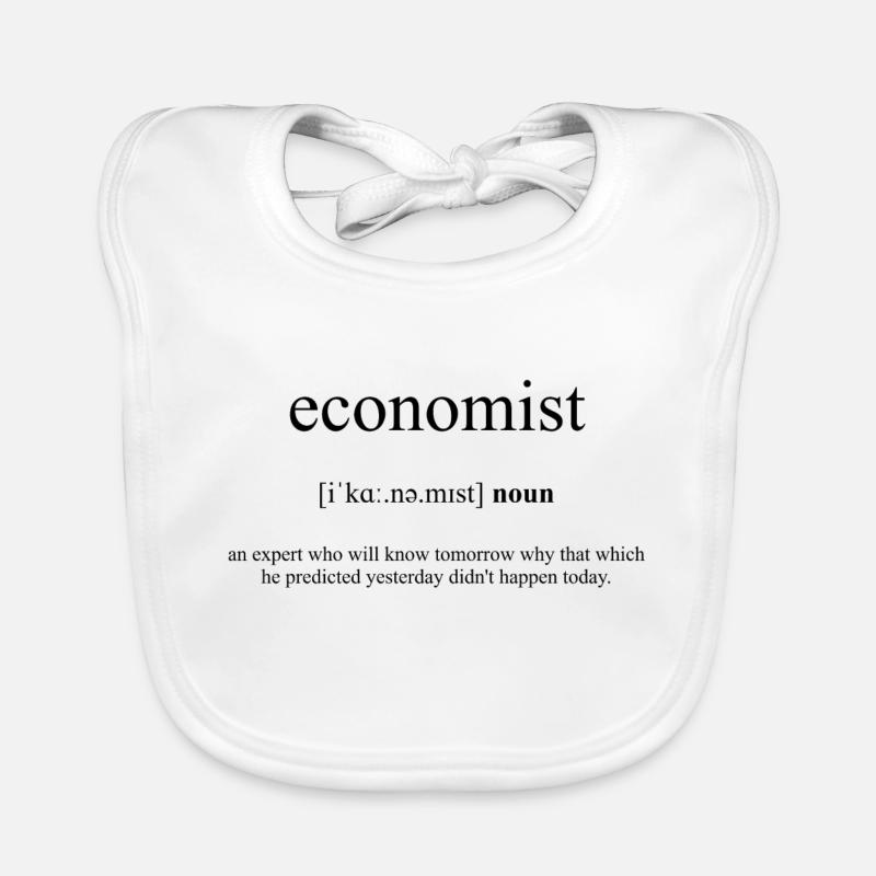 Dictionnaire de définitions d’économiste (Ökonom) Bavoir bio Bébé