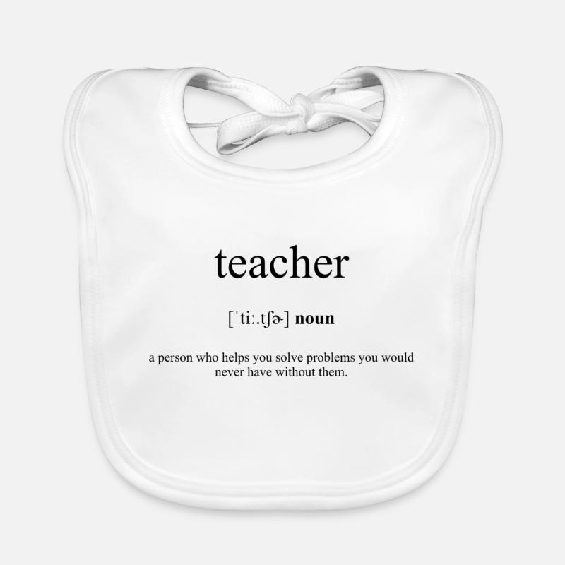 Teacher (Lehrer) Definition Dictionary. Baby Bio-Lätzchen