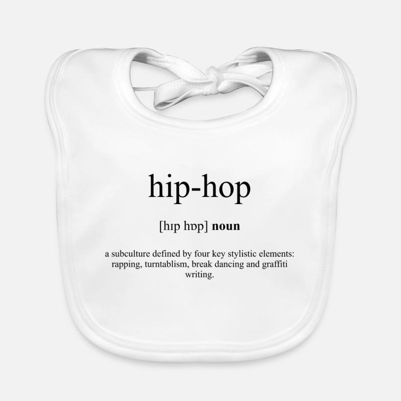 Hip-Hop Definition Dictionary Baby Bio-Lätzchen