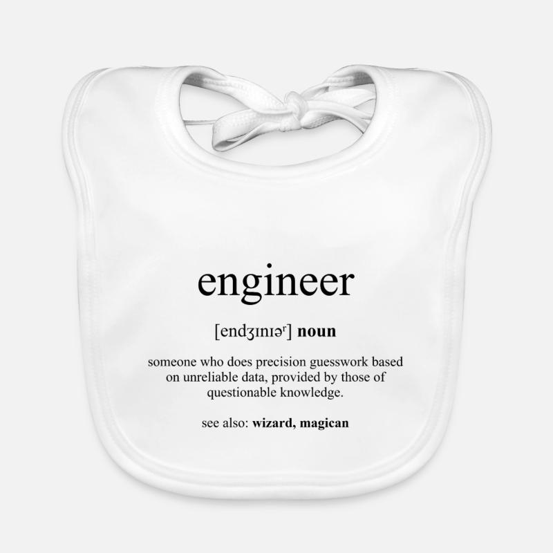 Engineer (Ingenieur) Definition Dictionary Baby Bio-Lätzchen