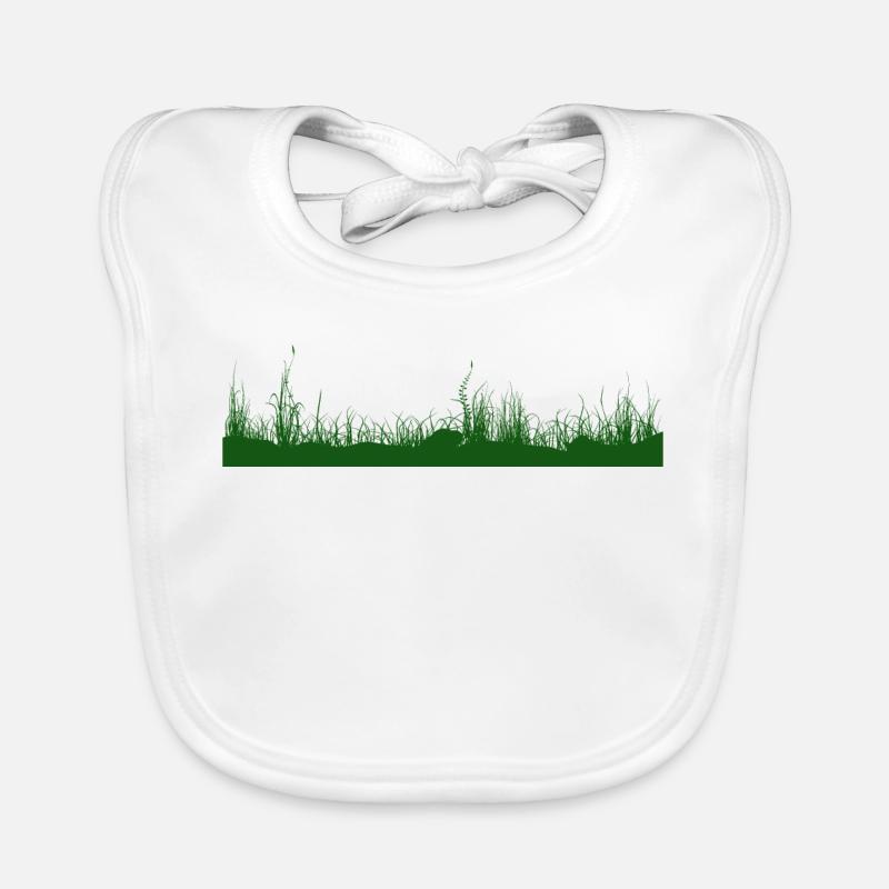 Gras Boden Wiese Graswiese Baby Bio-Lätzchen