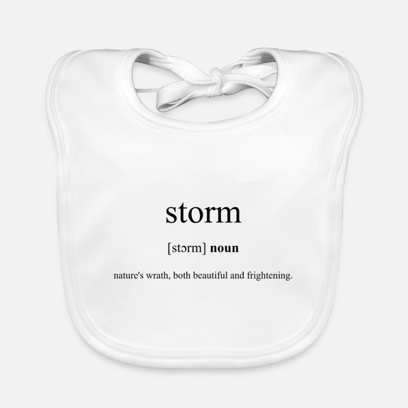 Storm (orage) Définition Dictionary Bavoir bio Bébé