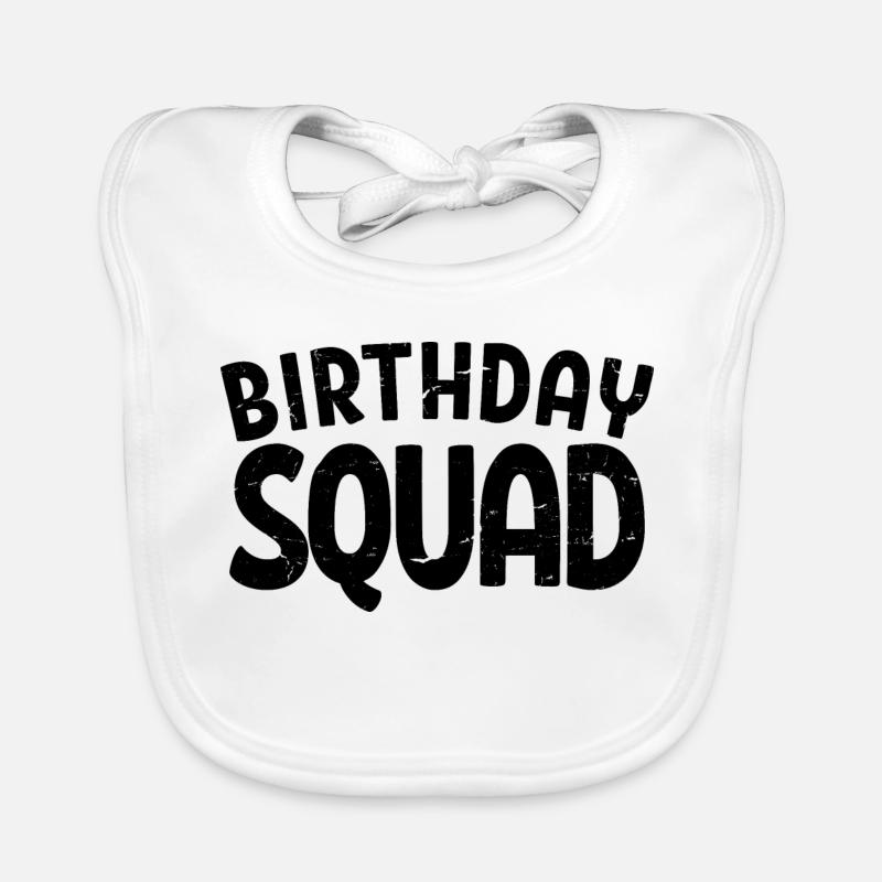 Birthday Squad Matching Gruppe Geburtstagsfeier Geschenk Baby Bio-Lätzchen
