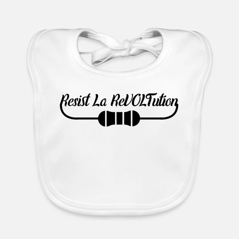 Electrician joke Organic Baby Bibs