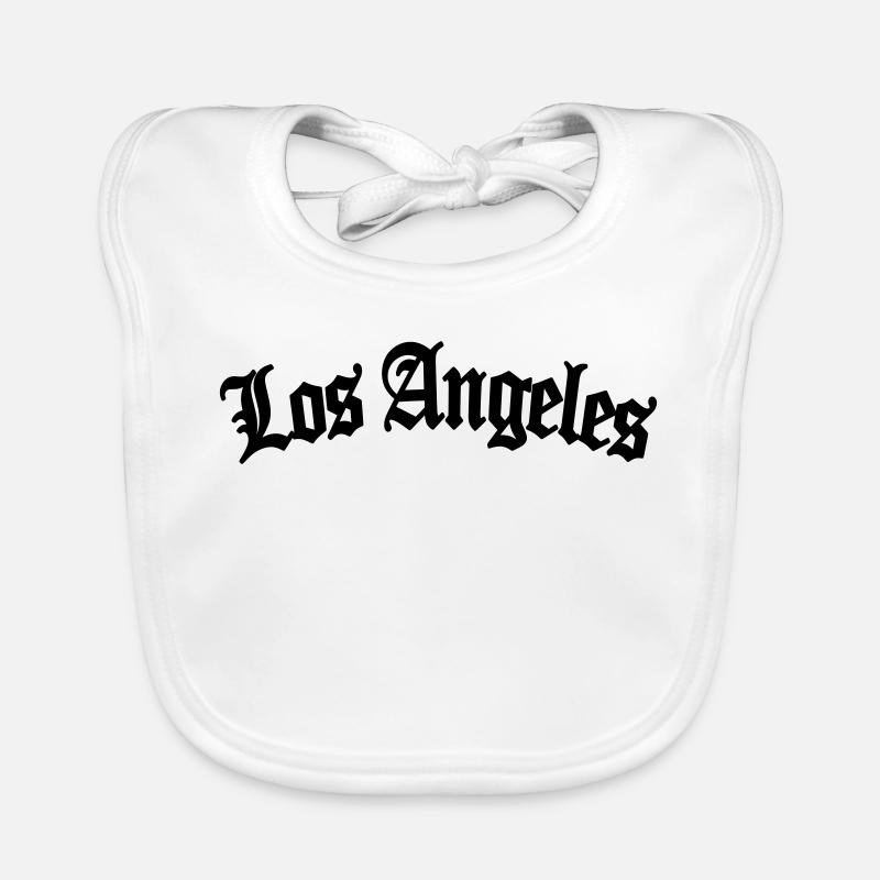 los angeles - Baby Bio-Lätzchen - Weiß