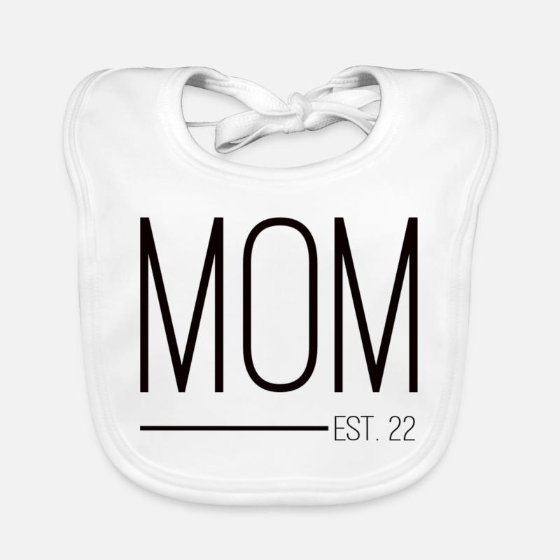 Maman a créé 22 noirs Bavoir bio Bébé