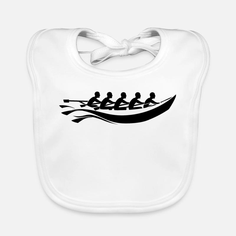 Look de dessin animé de l’équipe d’aviron Bavoir bio Bébé