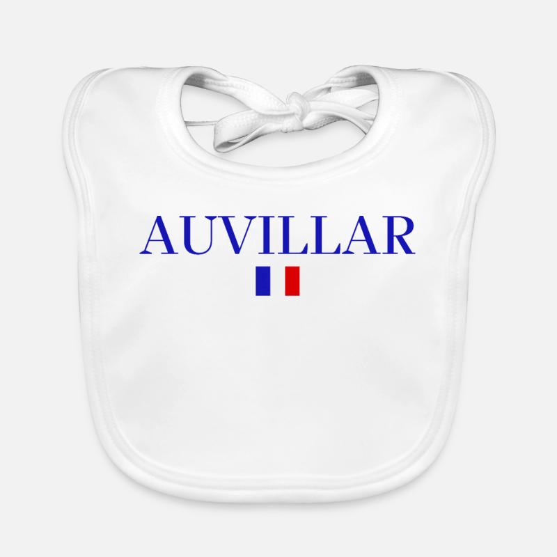 AUVILLAR - Conception du drapeau français. Bavoir bio Bébé