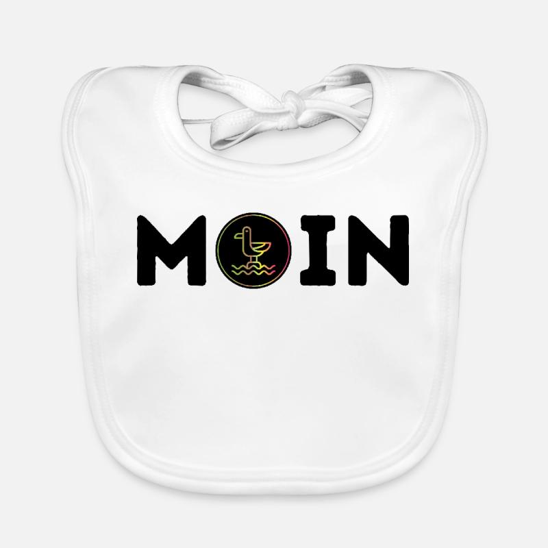 Moin mit Möwe Baby Bio-Lätzchen