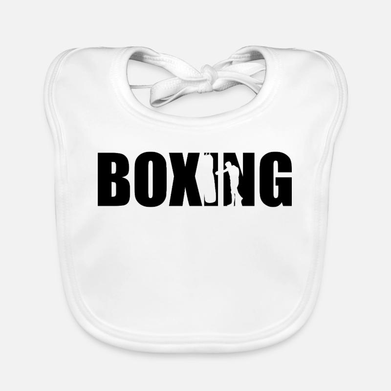 Boxing Organic Baby Bibs