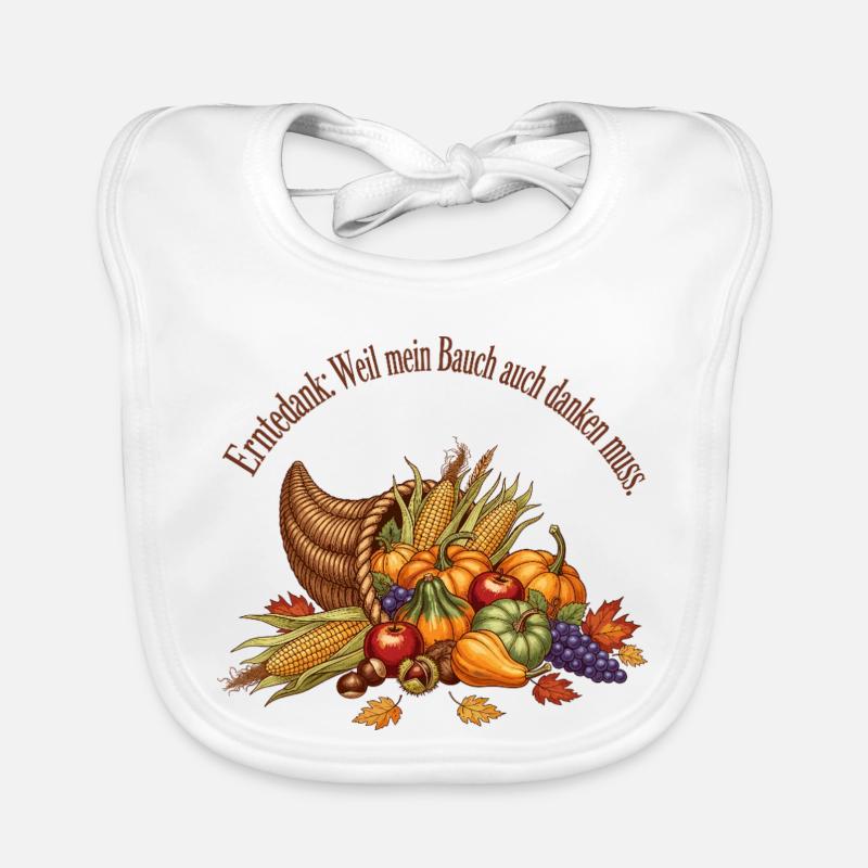 Thanksgiving : Parce que mon estomac doit aussi rendre grâce. Bavoir bio Bébé