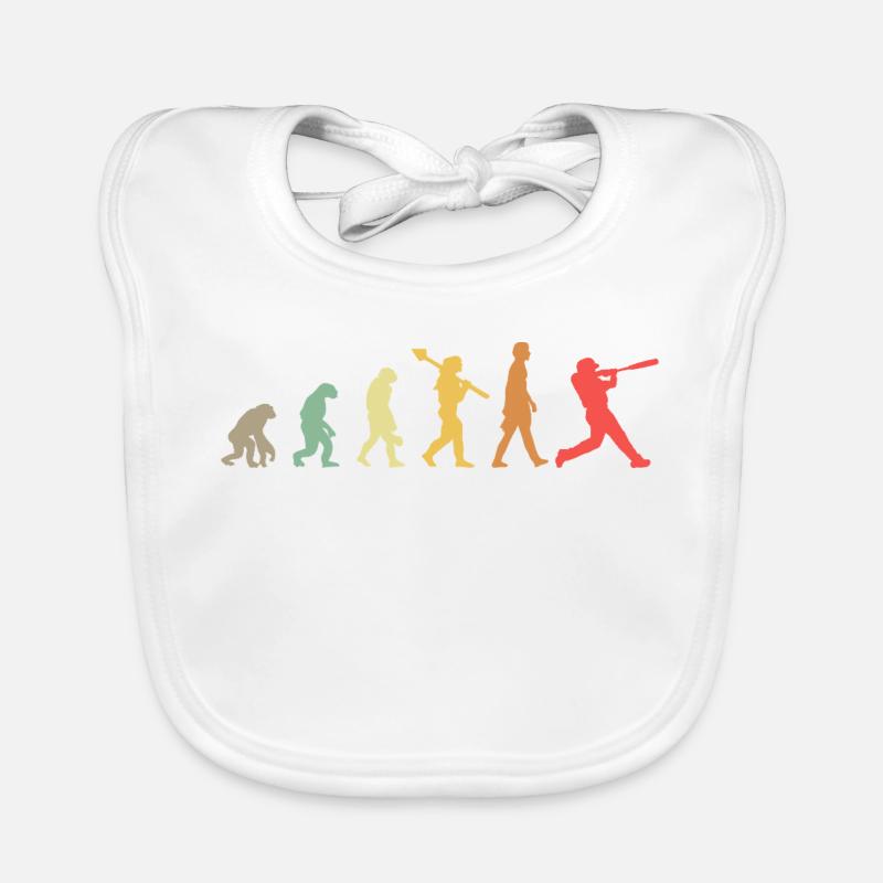 Baseball Evolution Baby Bio-Lätzchen