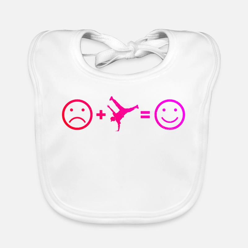 Gift idea for a hip-hop dancer with b-boying Organic Baby Bibs