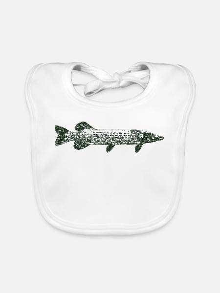 Pike - Baby Bio-Lätzchen - Weiß