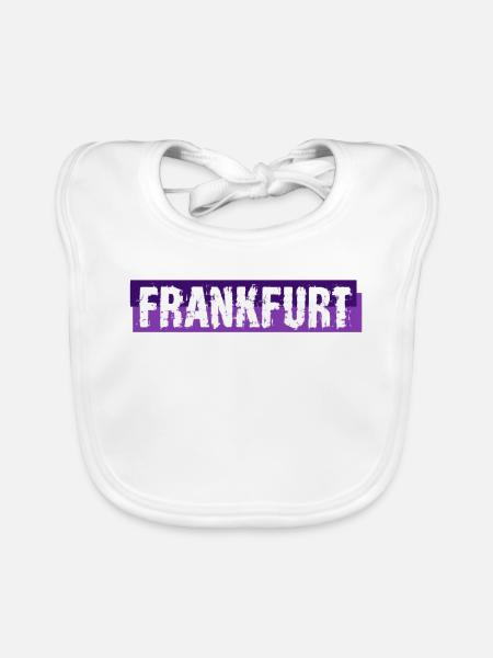 Frankfurt am Main - Deutschland - Germany - Baby Bio-Lätzchen - Weiß - Vorne