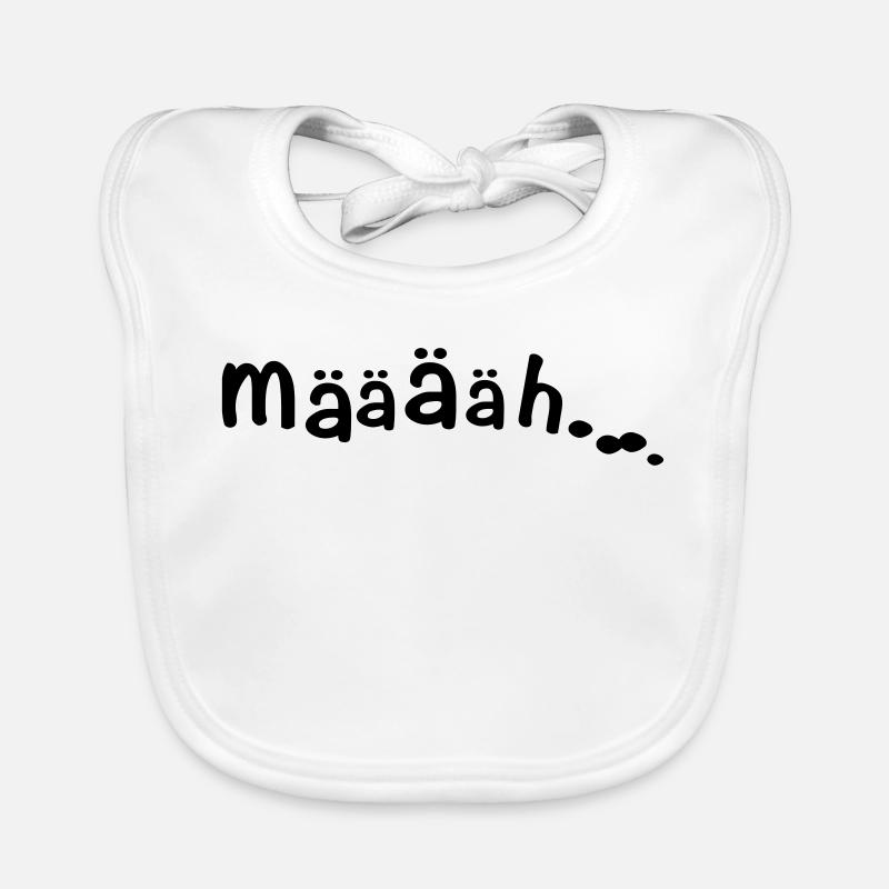 MÄÄÄH ZIEGE - Baby Bio-Lätzchen - Weiß