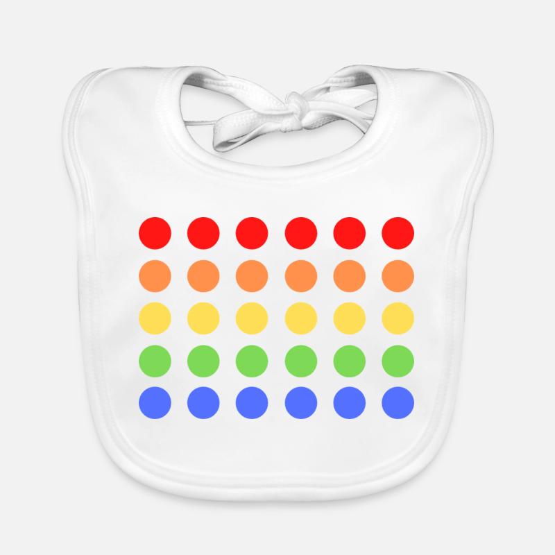 rainbow punkte Baby Bio-Lätzchen