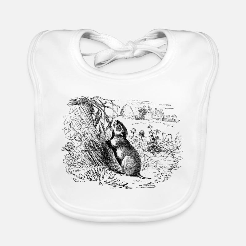 Field Hamster Organic Baby Bibs