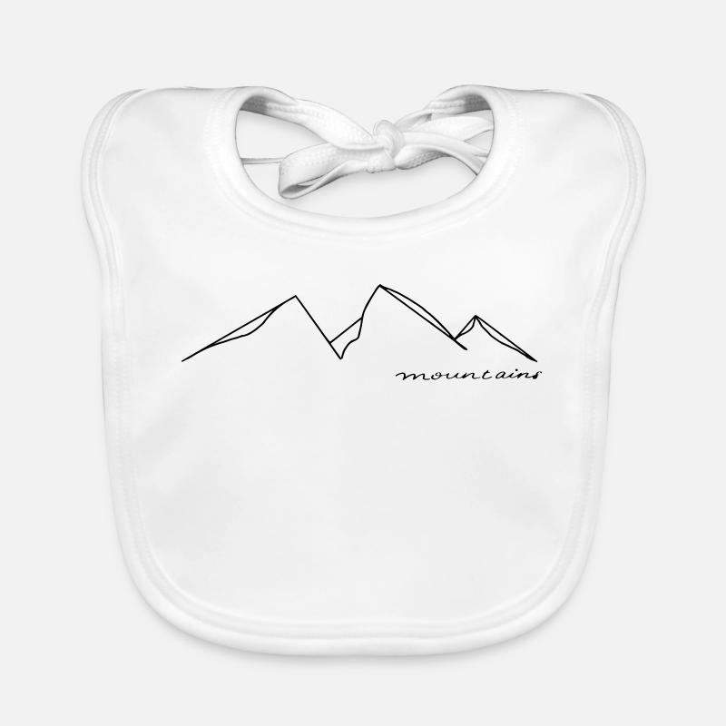 Mountains Organic Baby Bibs