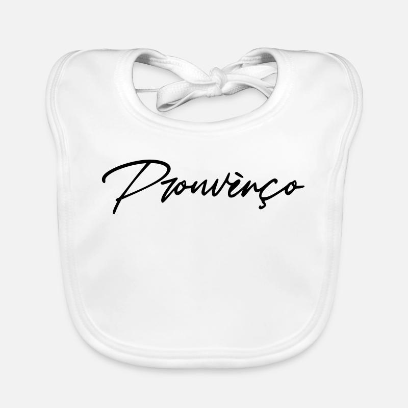 Prouvènço - Bavoir bio Bébé - blanc
