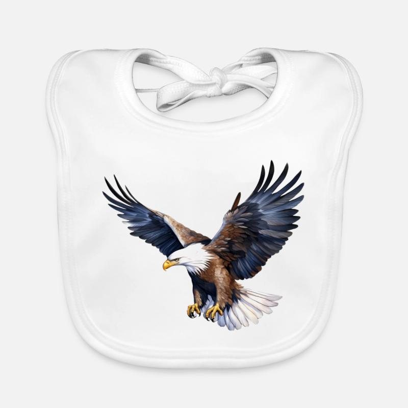 Bald eagle Organic Baby Bibs