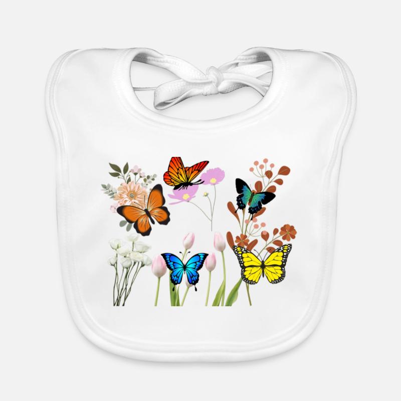 Blumen Baby Bio-Lätzchen