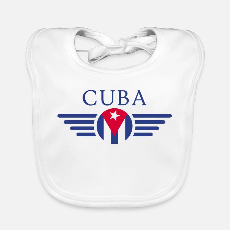 J’aime Cuba, T-shirt design de style élégance Bavoir bio Bébé