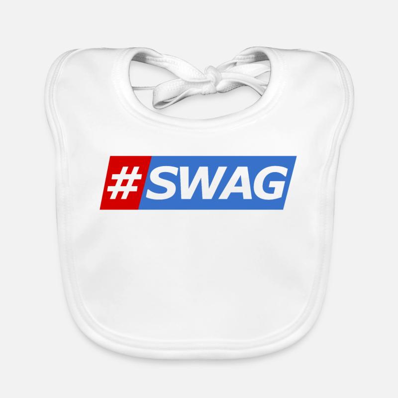 SWAG Block Colors Hashtag Baby Bio-Lätzchen