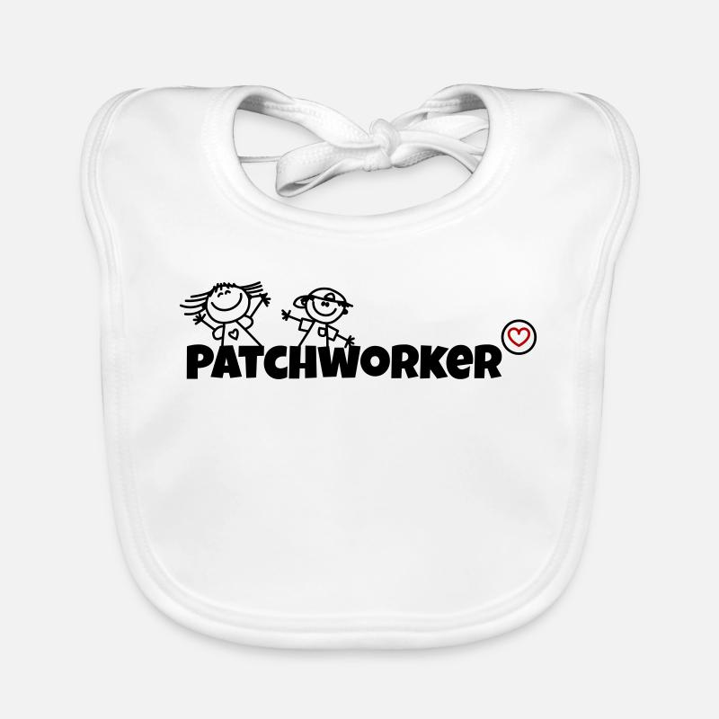 Patchworker - Baby Bio-Lätzchen - Weiß