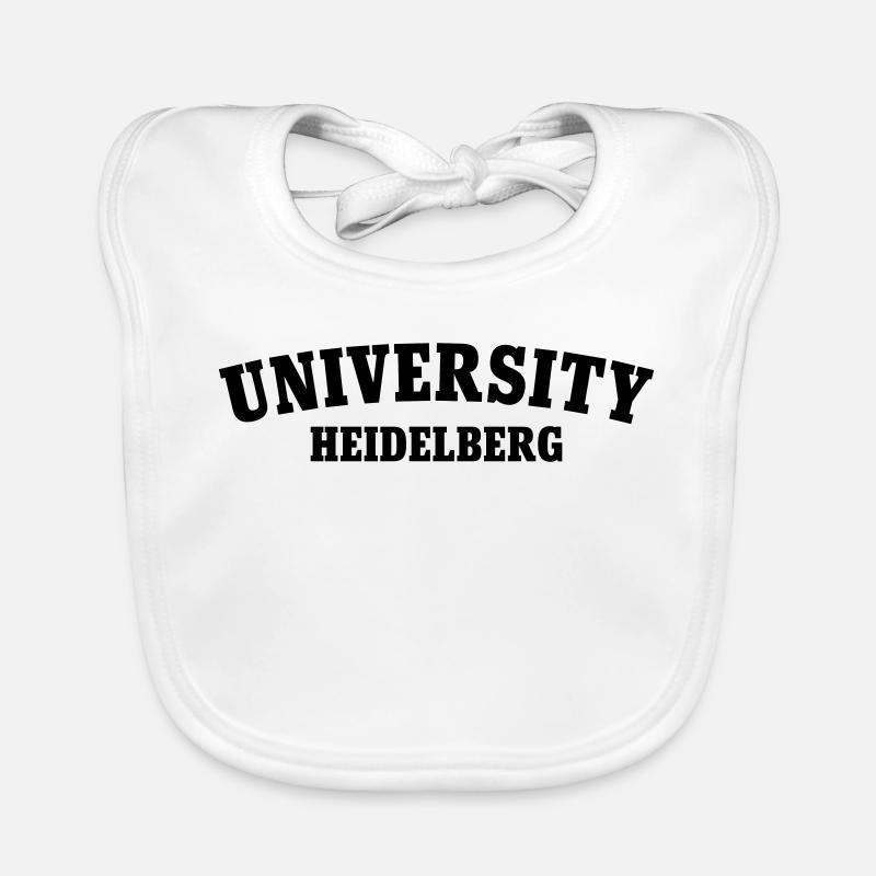 Université de Heidelberg - Bavoir bio Bébé - blanc