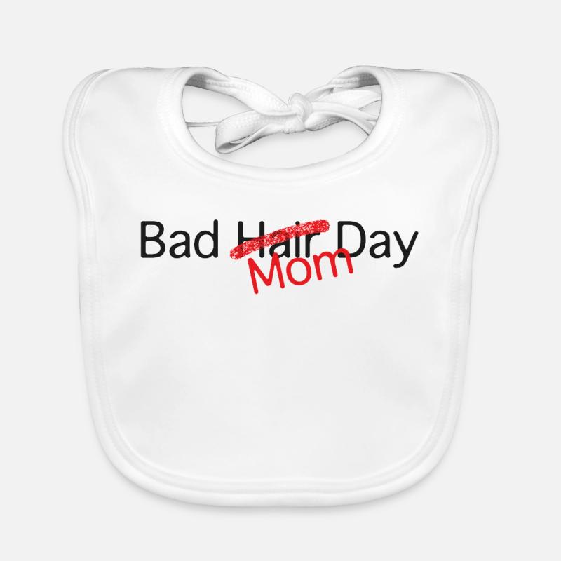 Bad Mom Day Humor Text Baby Bio-Lätzchen