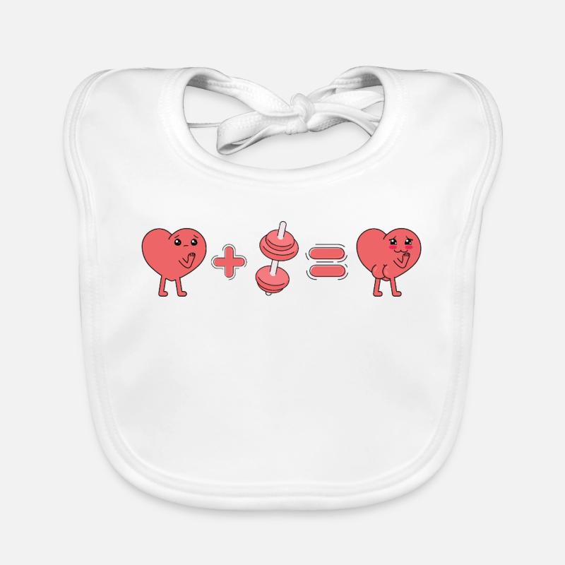 Saftiges Herz Baby Bio-Lätzchen