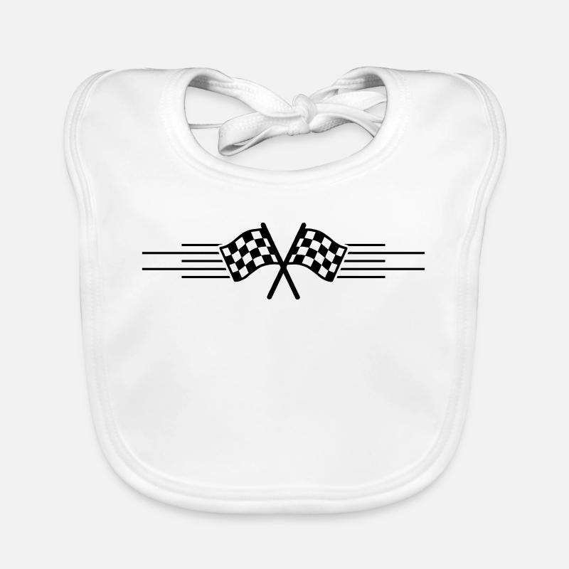 Course de drapeaux de course Bavoir bio Bébé