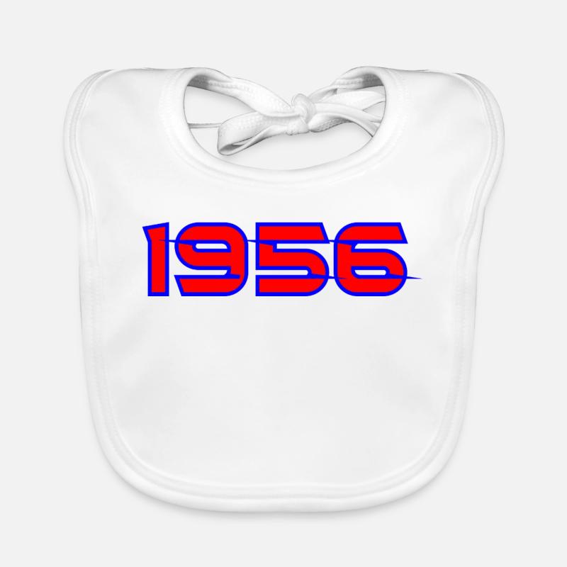 Luminous 1956 Neon Print Organic Baby Bibs
