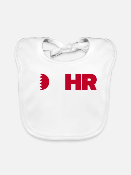 Bahrain - Organic Baby Bibs - white - Front