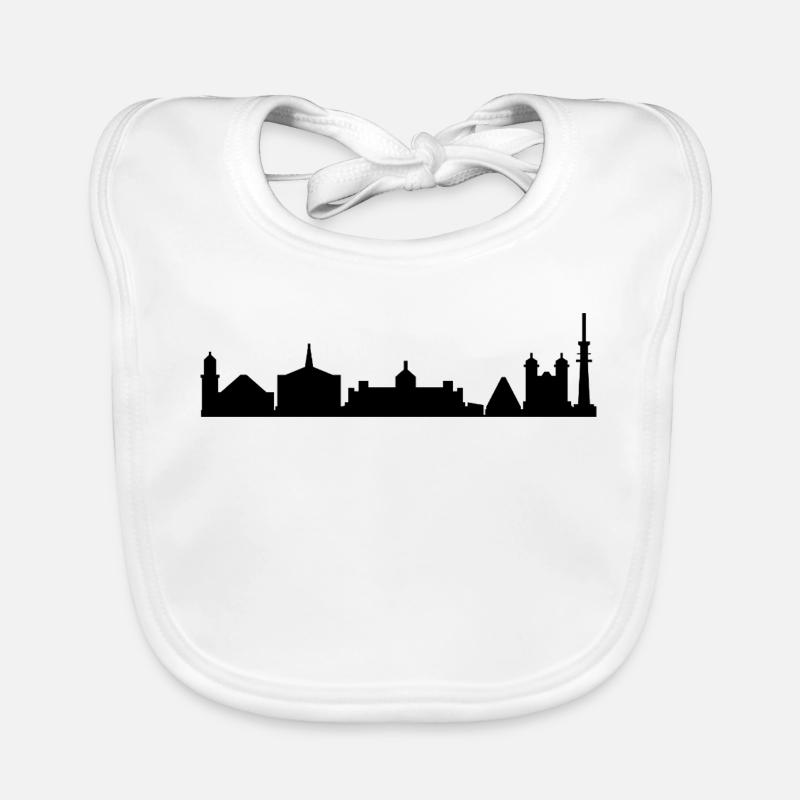 Silhouette de Karlsruhe Bavoir bio Bébé