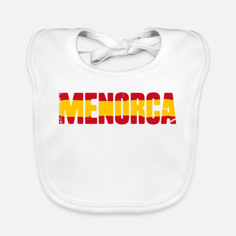 Menorca Flagge Spanien Baby Bio-Lätzchen