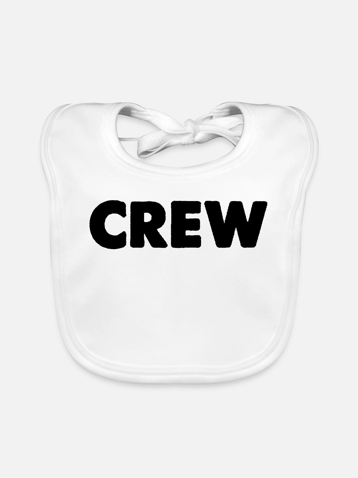 Crew - Baby Bio-Lätzchen - Weiß - Vorne
