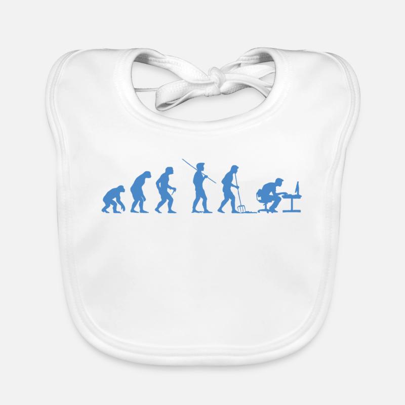 Programmierer Evolution Informatiker Entwickler Baby Bio-Lätzchen