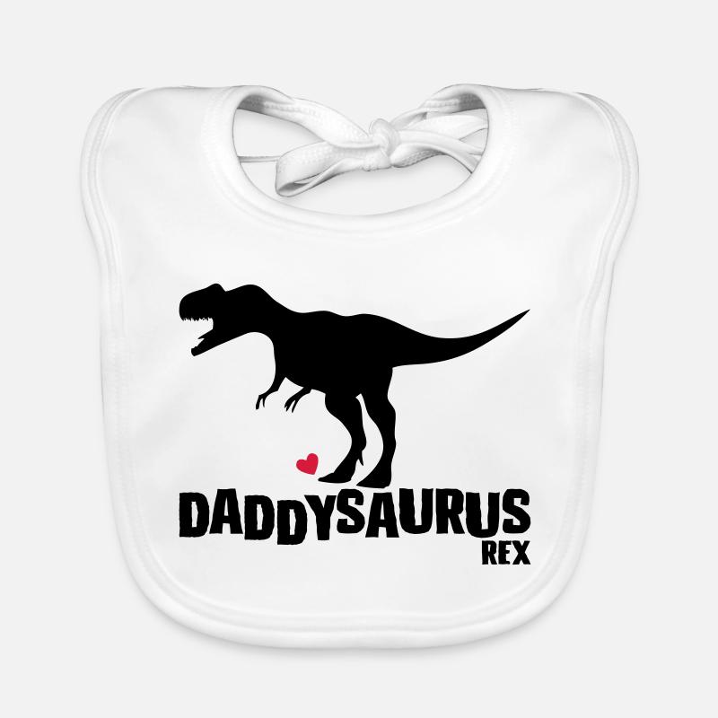 Father's Day Gift Idea daddysaurus - vatertag Baby Bio-Lätzchen