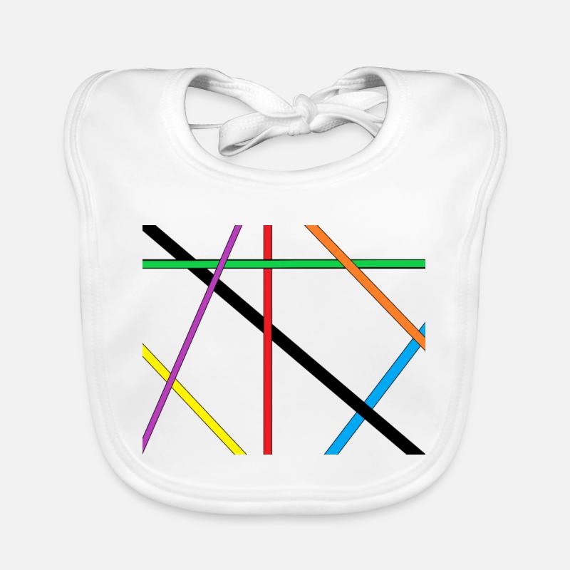 stripe Organic Baby Bibs