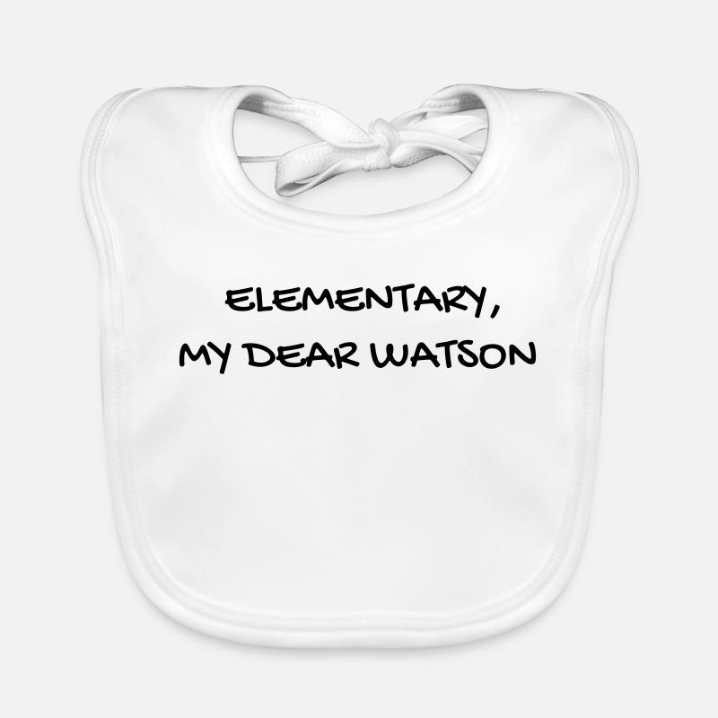 Cinéma / Citation / Série télé / Geek - Bavoir bio Bébé - blanc