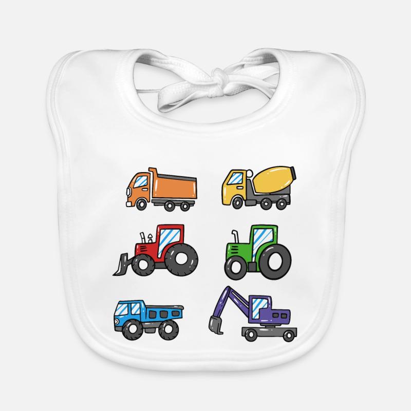 Chantier de construction de l’engin de construction Enfants Bavoir bio Bébé