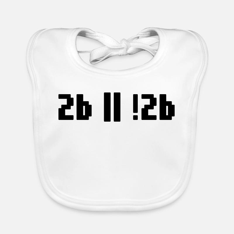 2b ou pas 2b – Programmeur de Shakespeare Hamlet Bavoir bio Bébé