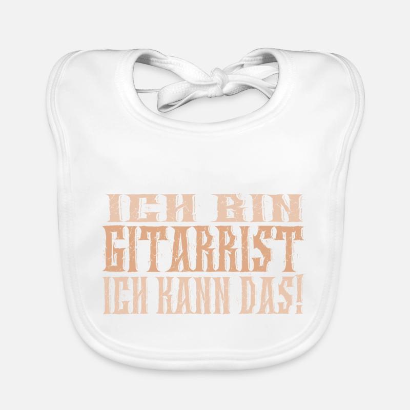 Ich bin Gitarrist Baby Bio-Lätzchen