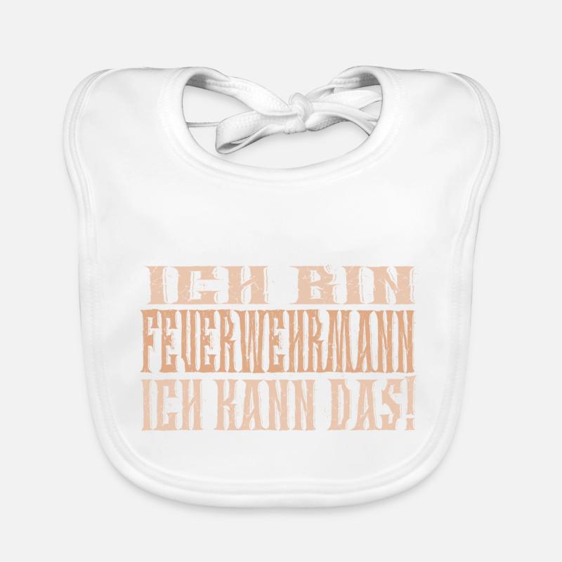 Ich bin Feuerwehrmann Baby Bio-Lätzchen