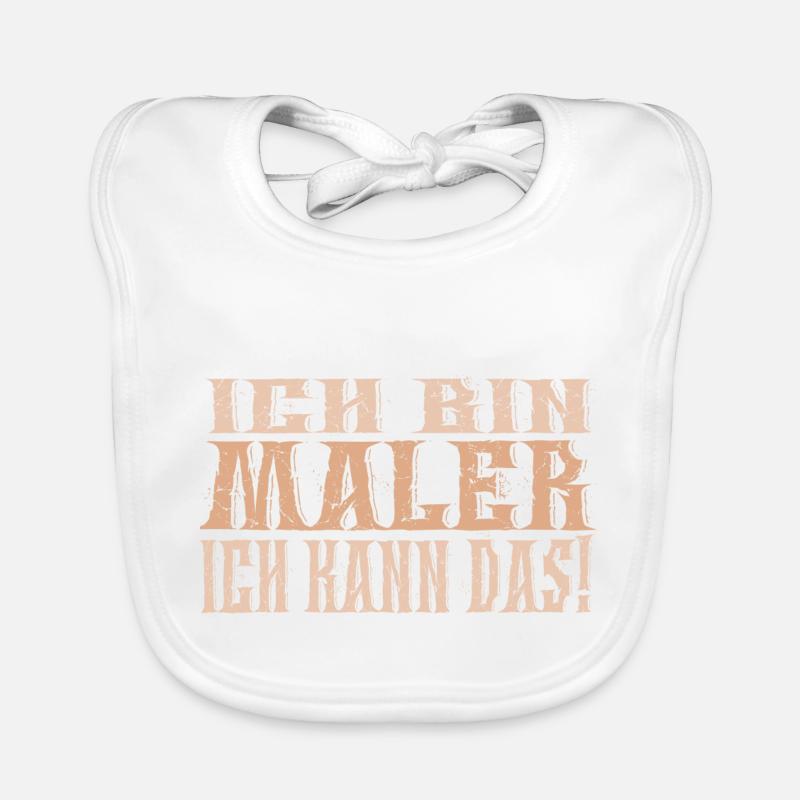 Ich bin Maler Baby Bio-Lätzchen
