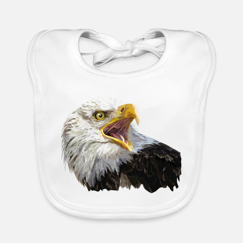 bald eagle Organic Baby Bibs