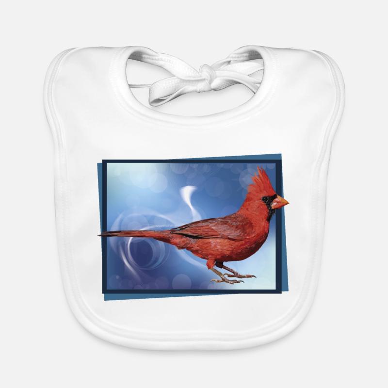 Der nördliche Kardinal Baby Bio-Lätzchen